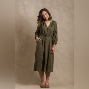 Neuflora Juneau Dress - Sage Gingham